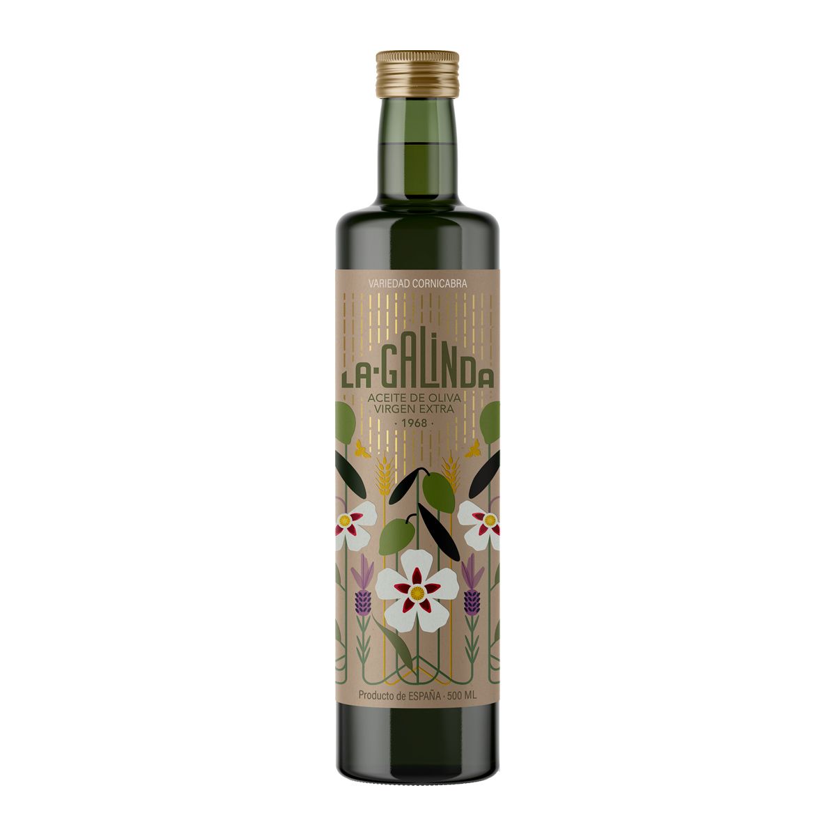 Botella 500 ml AOVE Cornicabra La Galinda
