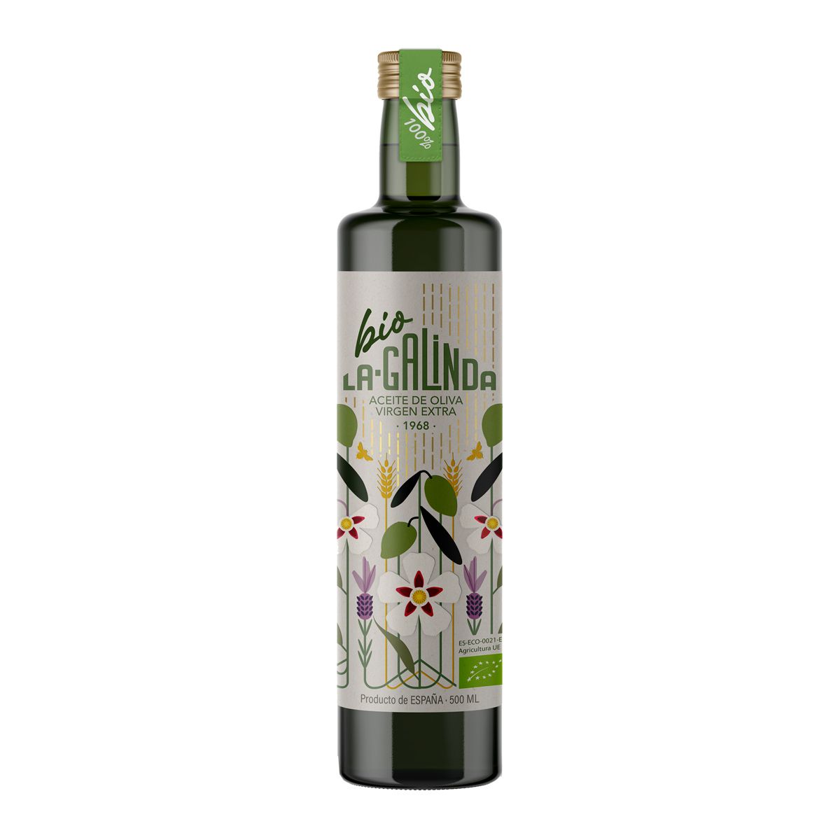 Botella 500 ml AOVE Cornicabra ECO La Galinda