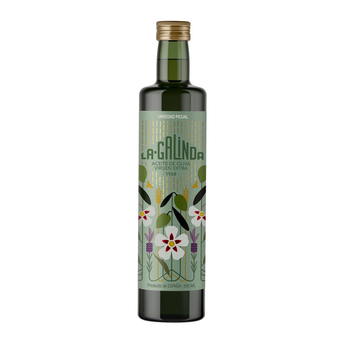 Botella 500 ml AOVE Picual La Galinda