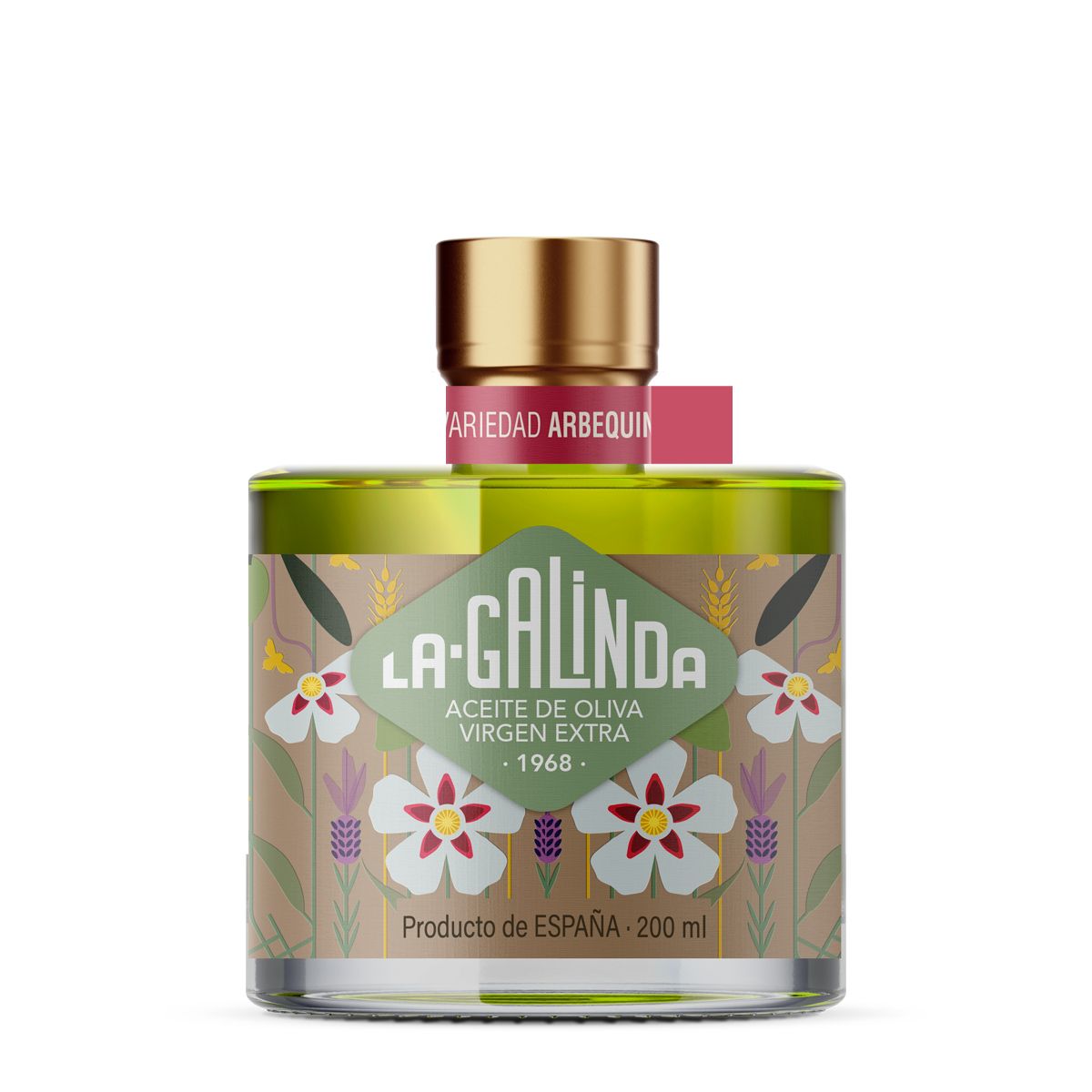 Botella 200 ml AOVE Arbequino La Galinda