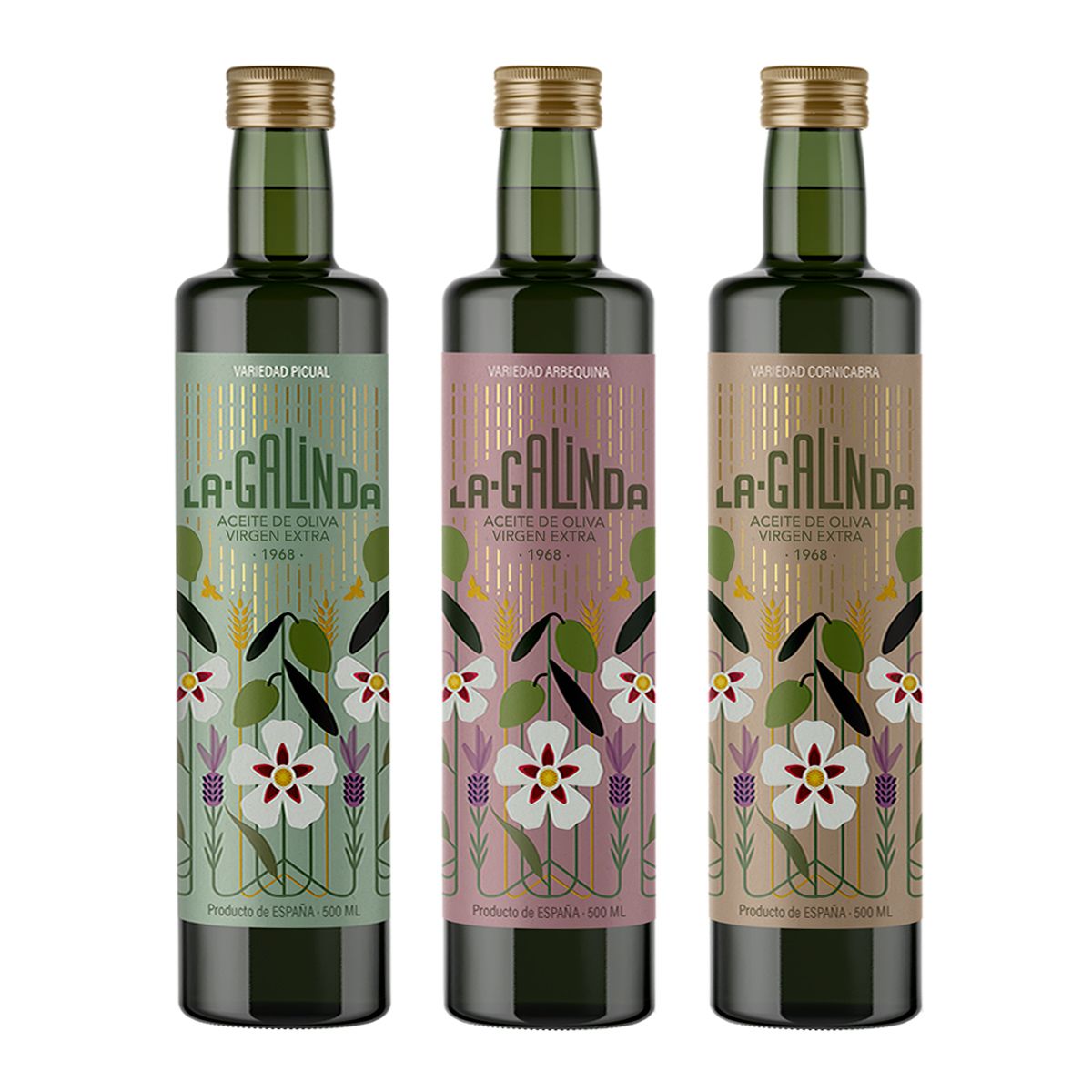 Estuche variedades 3x500 ml: a elegir picual, arbequina o cornicabra
