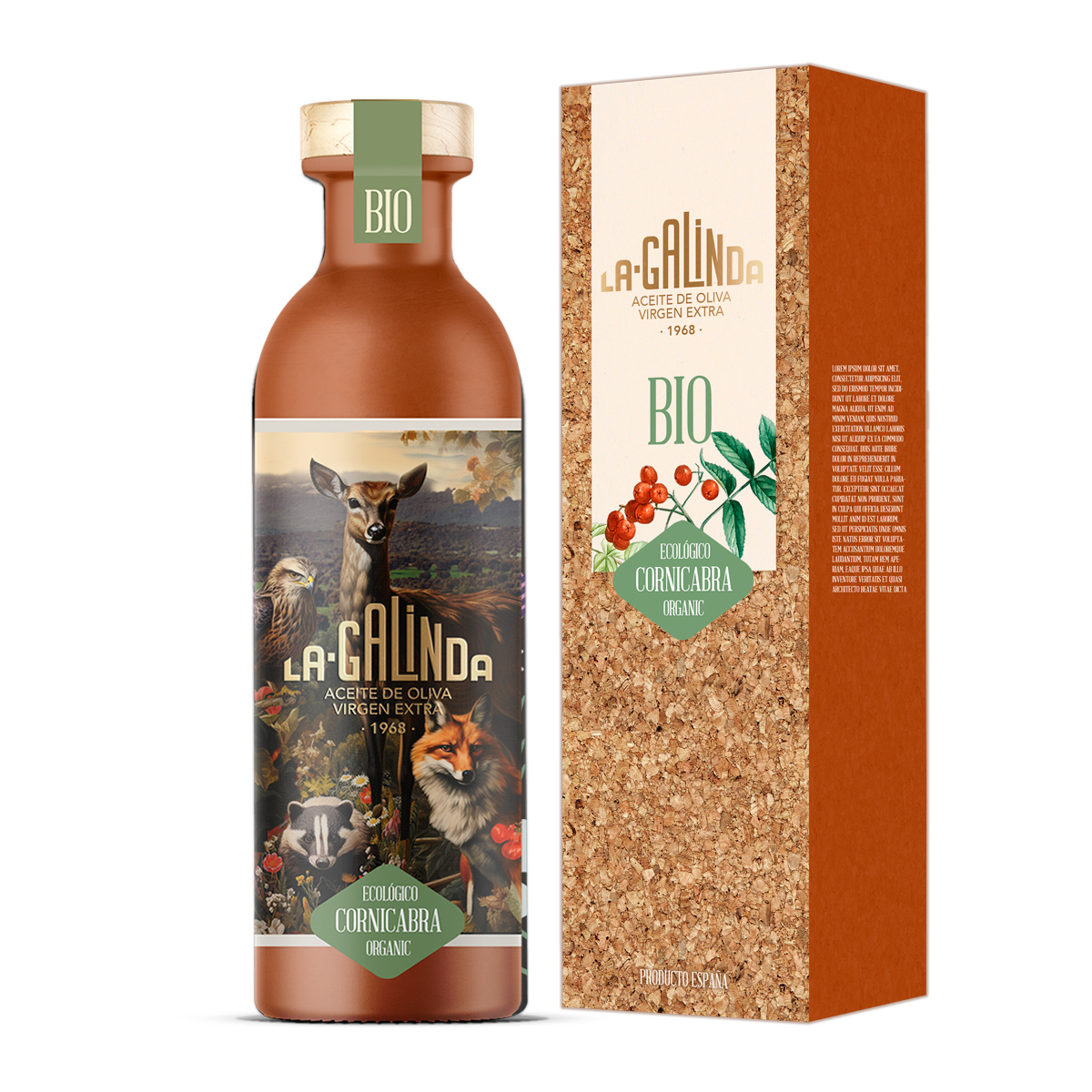 Botella Helium 500 ml AOVE Cornicabra ECO La Galinda