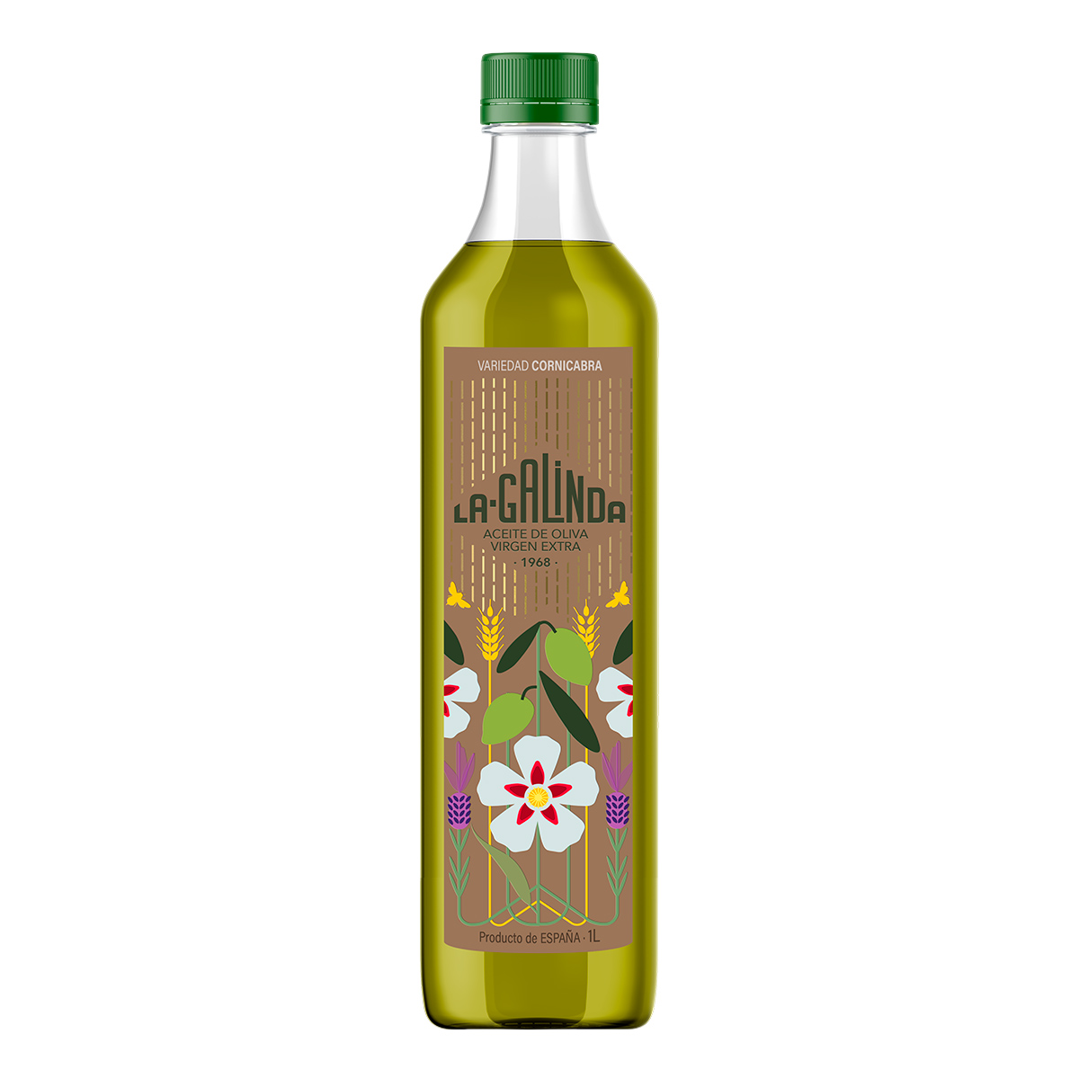 Botella 1 L ml AOVE Cornicabra La Galinda